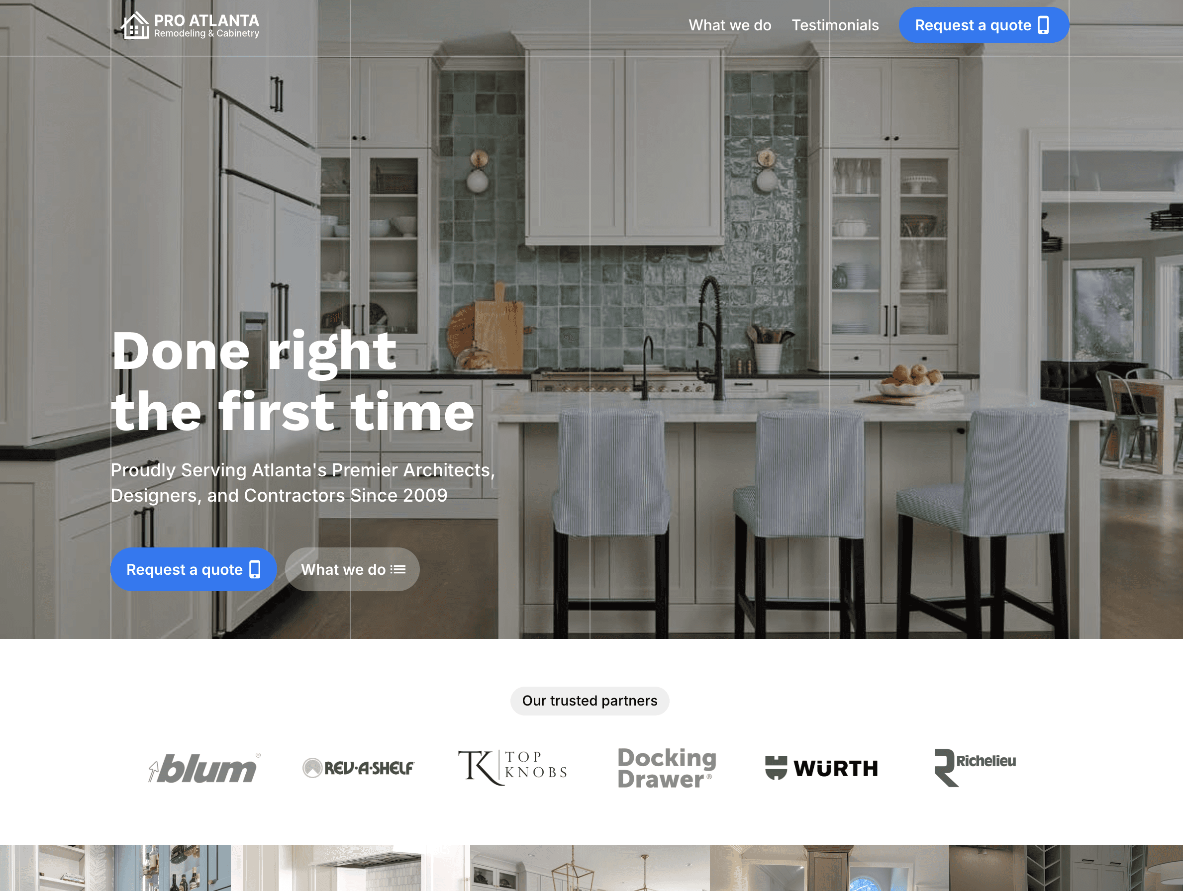 Landing page